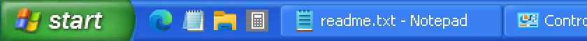 RetroBar's Windows XP Blue taskbar on Windows 11 25H2 (Arm64).