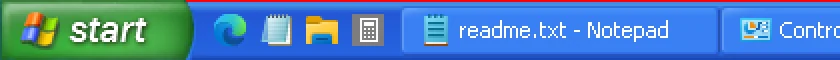 Test B: the same theme with the full path loads XP Blue, plus its red top line.