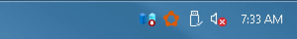 Windows 7 Aero - Hidden Labels: notification area and clock, real screenshot at 2x
