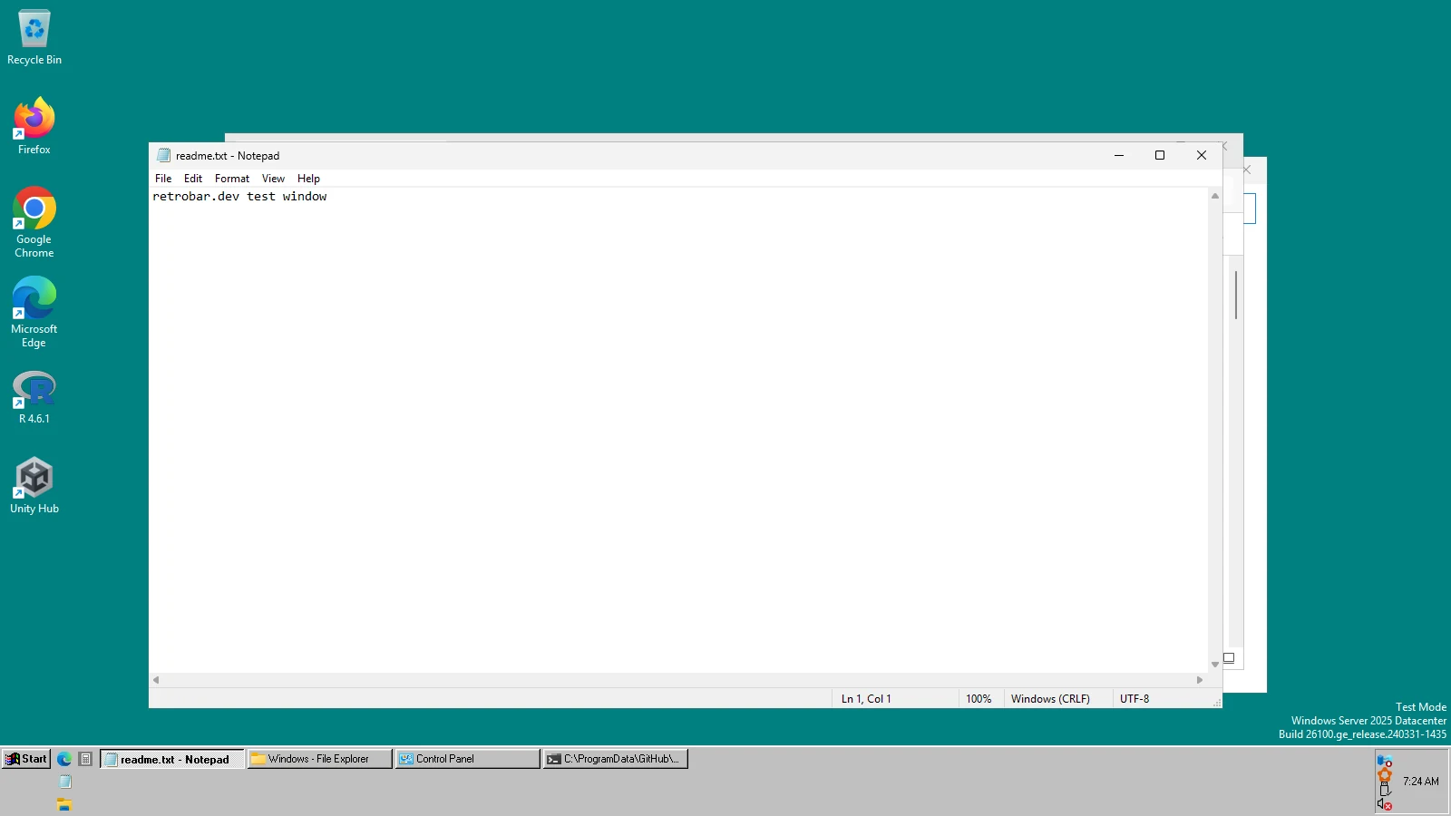 RetroBar's Windows 95-98 taskbar with Number of rows set to 3.