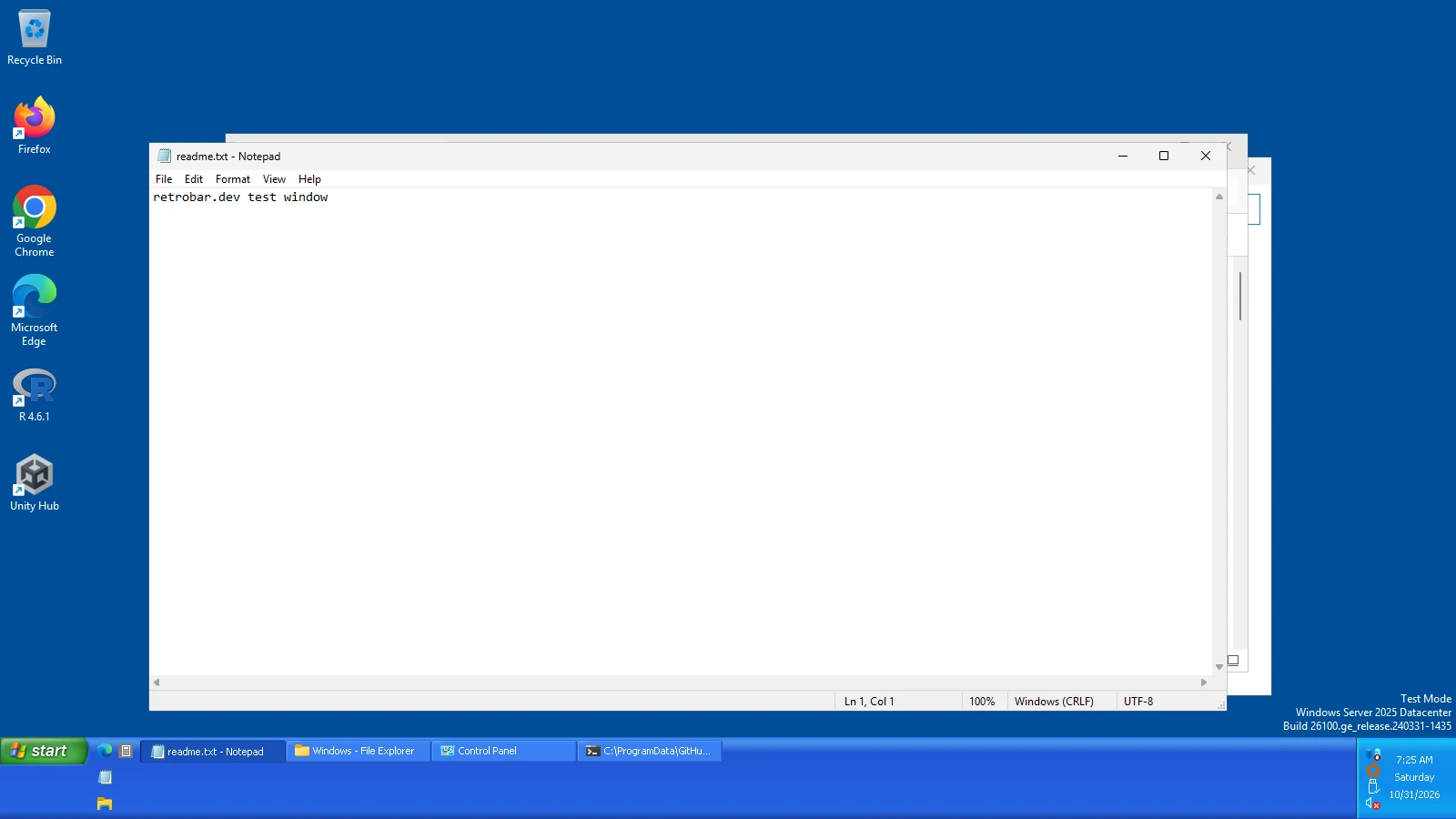 Windows XP Blue, 3 rows.