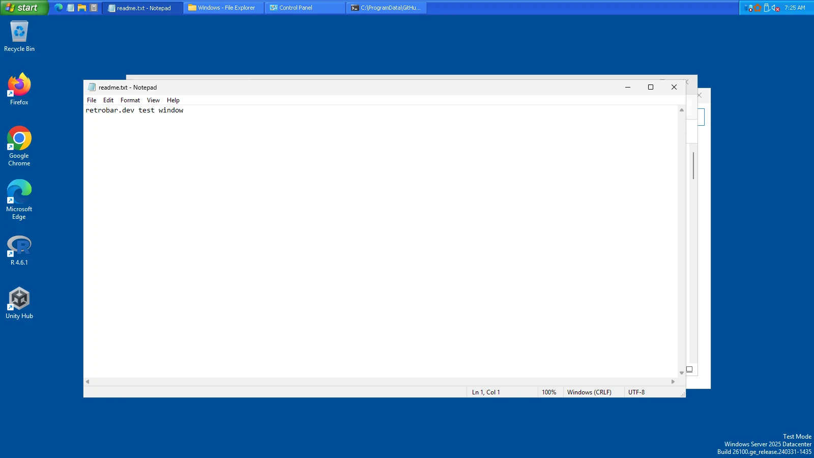 Windows XP Blue at the top of the screen.