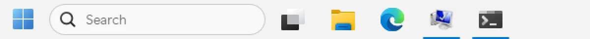 “Proper 11”: Windows 11's look with the Start button on the left.