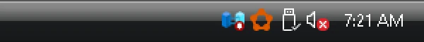 RetroBar Windows Vista Basic theme: notification area and clock, real screenshot at 2x