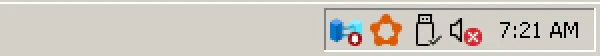 RetroBar Windows Vista Classic theme: notification area and clock, real screenshot at 2x