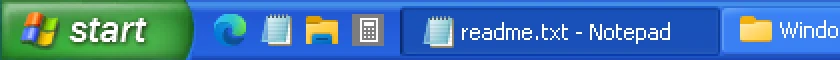 Windows XP Blue, locked (the default).