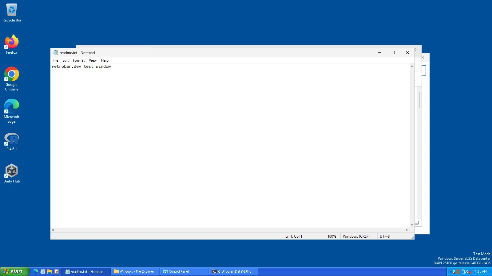 Windows XP Blue, as our test machine saw it.